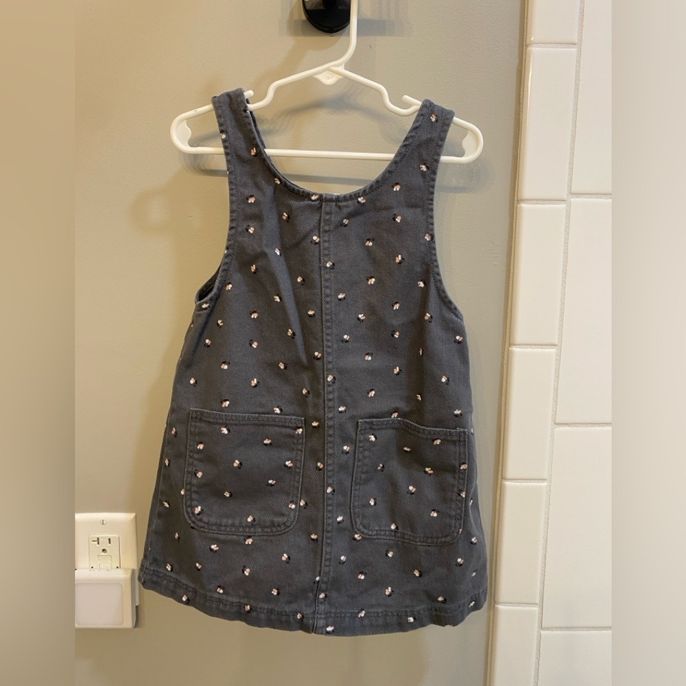 H&M Gray Jumper with Floral Pattern / Size 3T / EUC